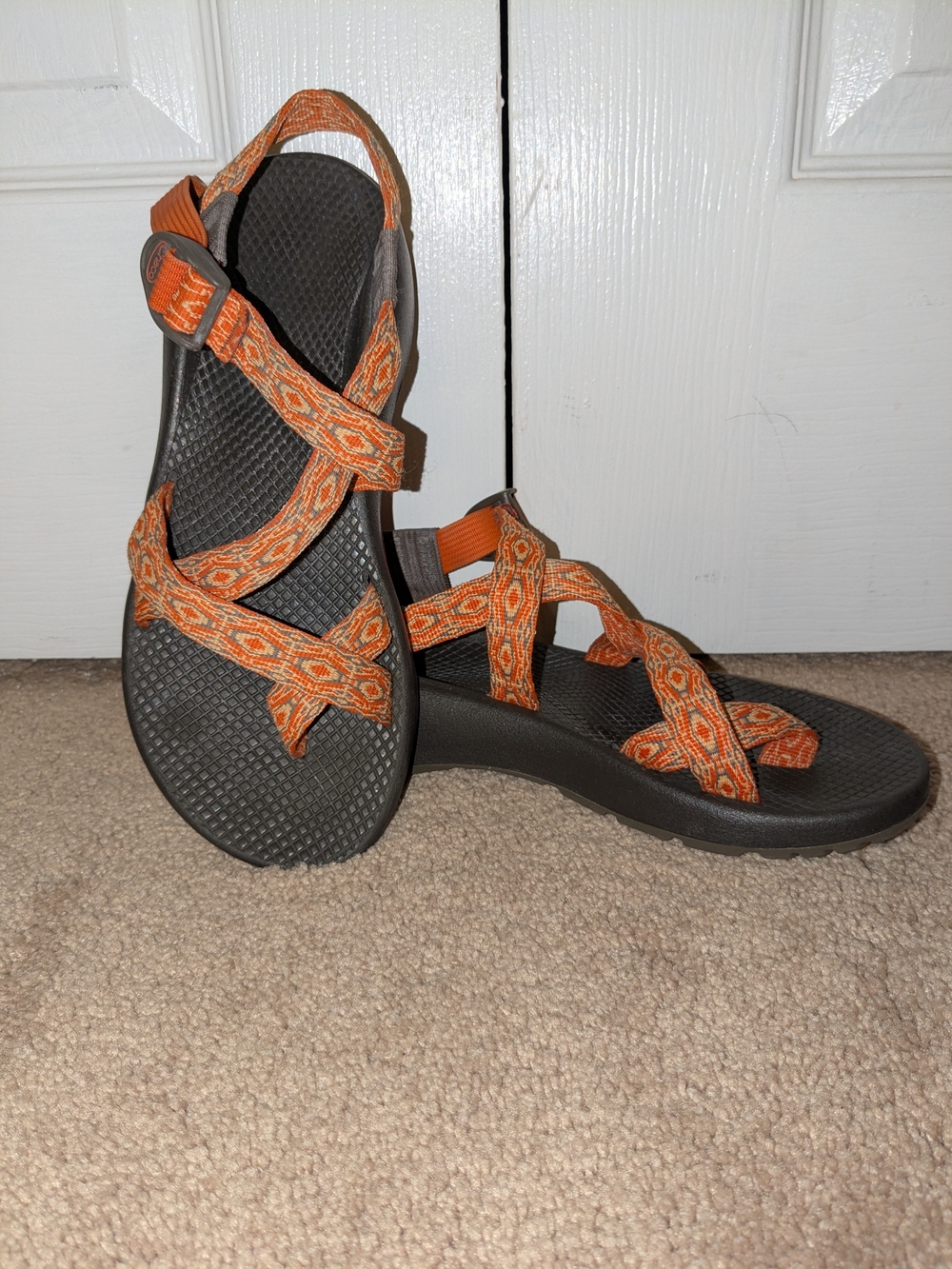 Women’s Orange Strappy Outdoor Sandals